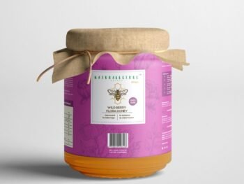 NaturalleTrue Wild Berry Flora Honey 100% Pure Raw and Unprocessed Honey