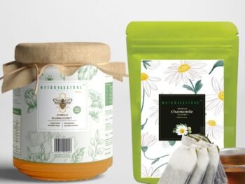 NaturalleTrue Chamomile Tea Sachet & Jungle Honey Combo – 30g Herbal Tea + 250g Pure Jungle Honey